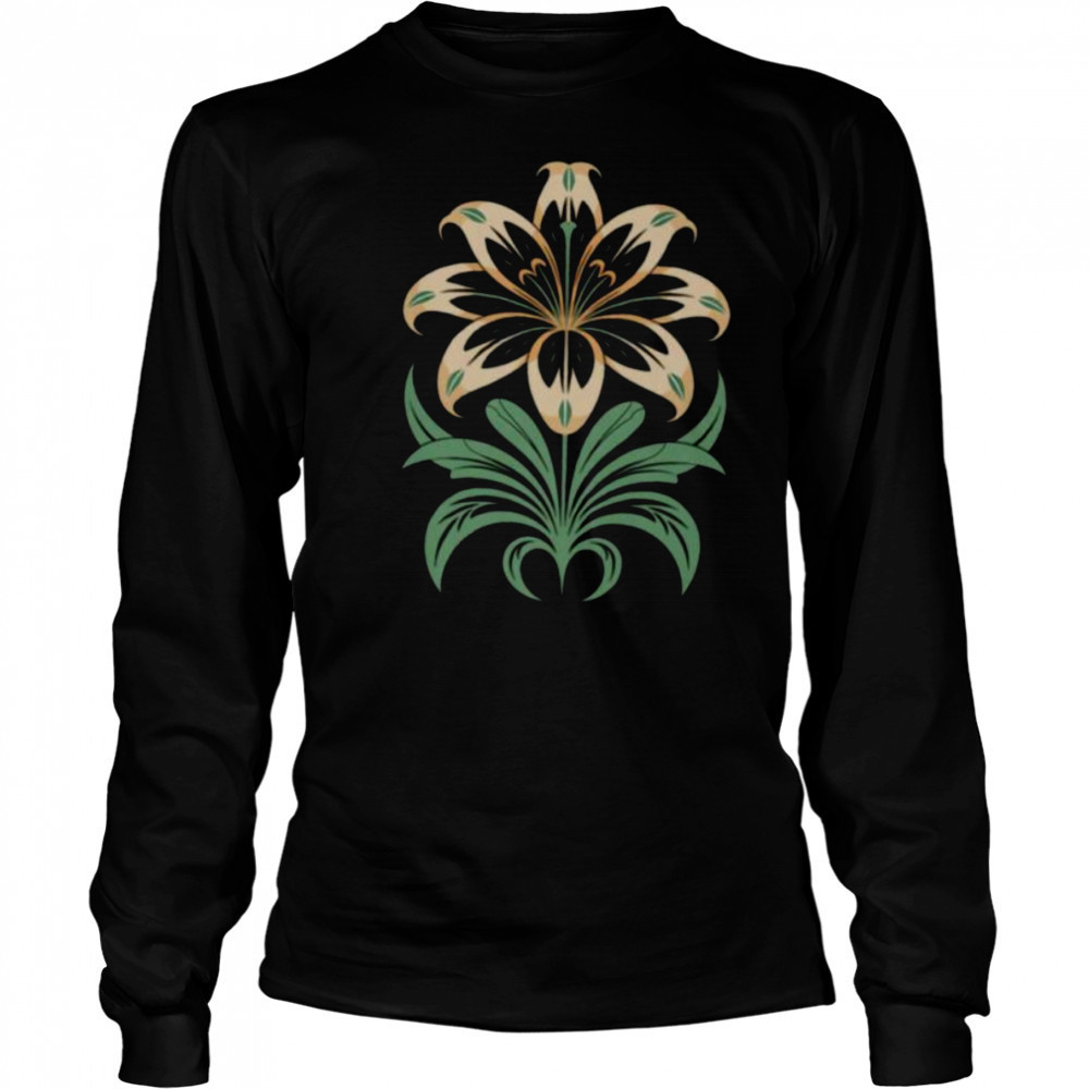 Lily Indian Tribal Art Native American Shirt Long Sleeved