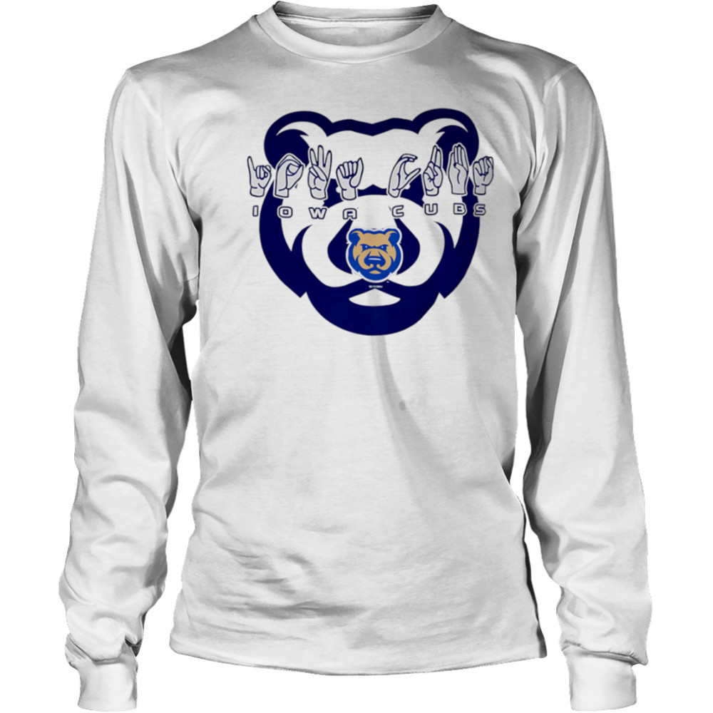 Lowa Cubs hand sign shirt Long Sleeved