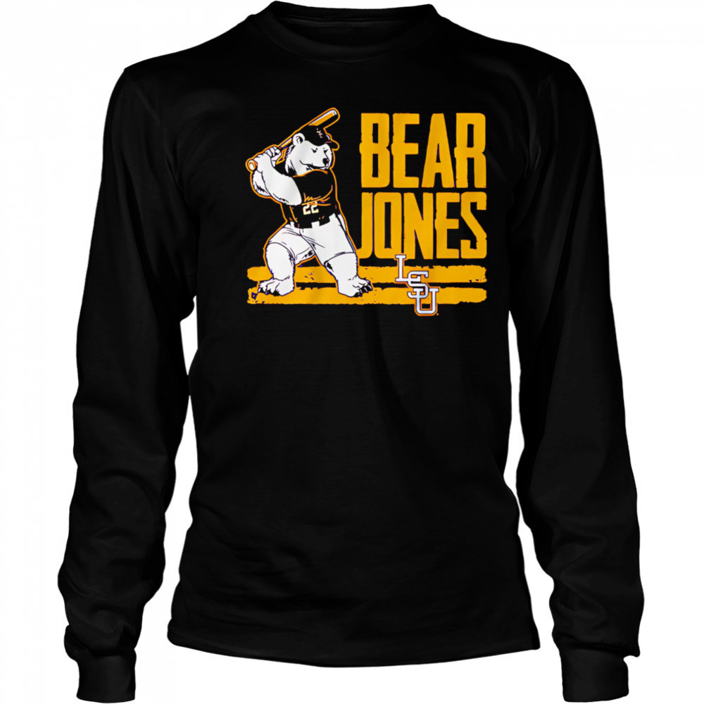 LSU Baseball Jared Jones Bear shirt Long Sleeved