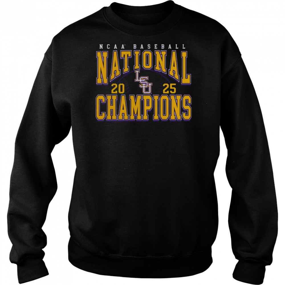 LSU Tigers 2025 NCAA Baseball Men’s College World Series Champions T-Shirt Sweatshirt