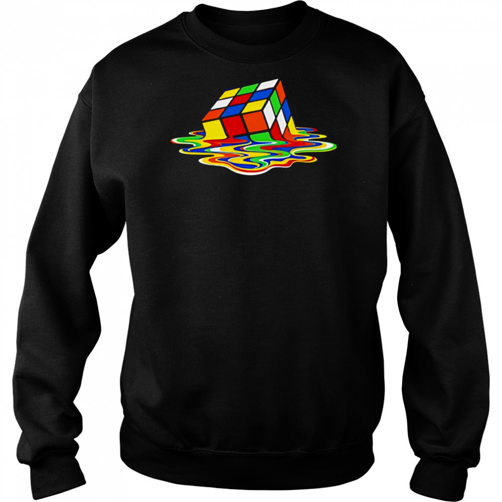 Melting Rubiks Cube shirt Sweatshirt