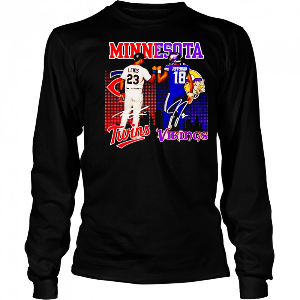 Minnesota vikings and twins star power shirt Long Sleeved