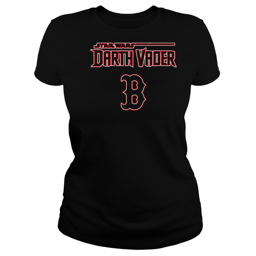 MLB Mix Star Wars Darth Vader Boston Red Sox 2025 Baseball shirt Women's T-shirt