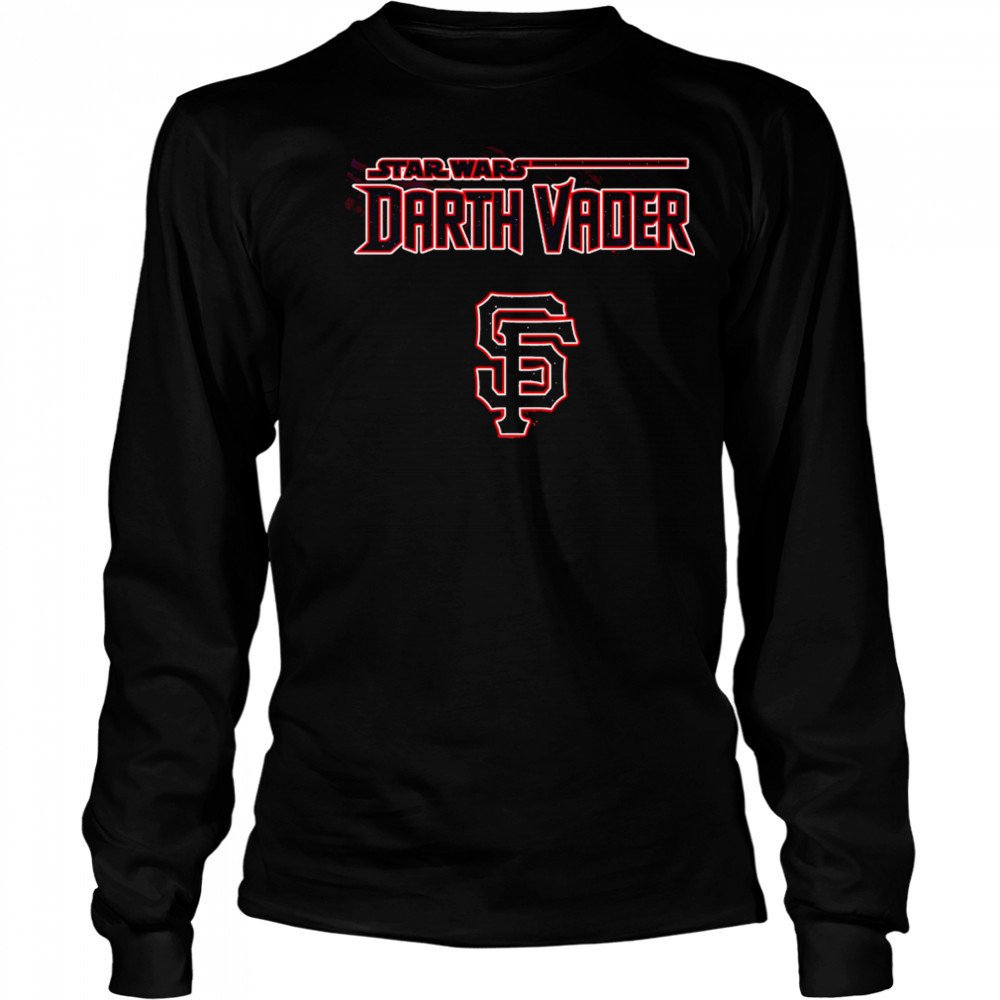 MLB Mix Star Wars Darth Vader San Francisco Giants 2025 Baseball shirt Long Sleeved