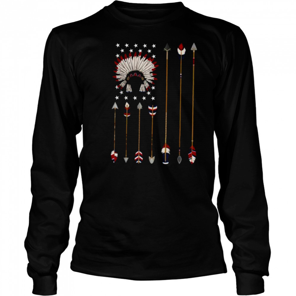 Native American Indian 4th of July Indigenous Americans T Shirt Long Sleeved