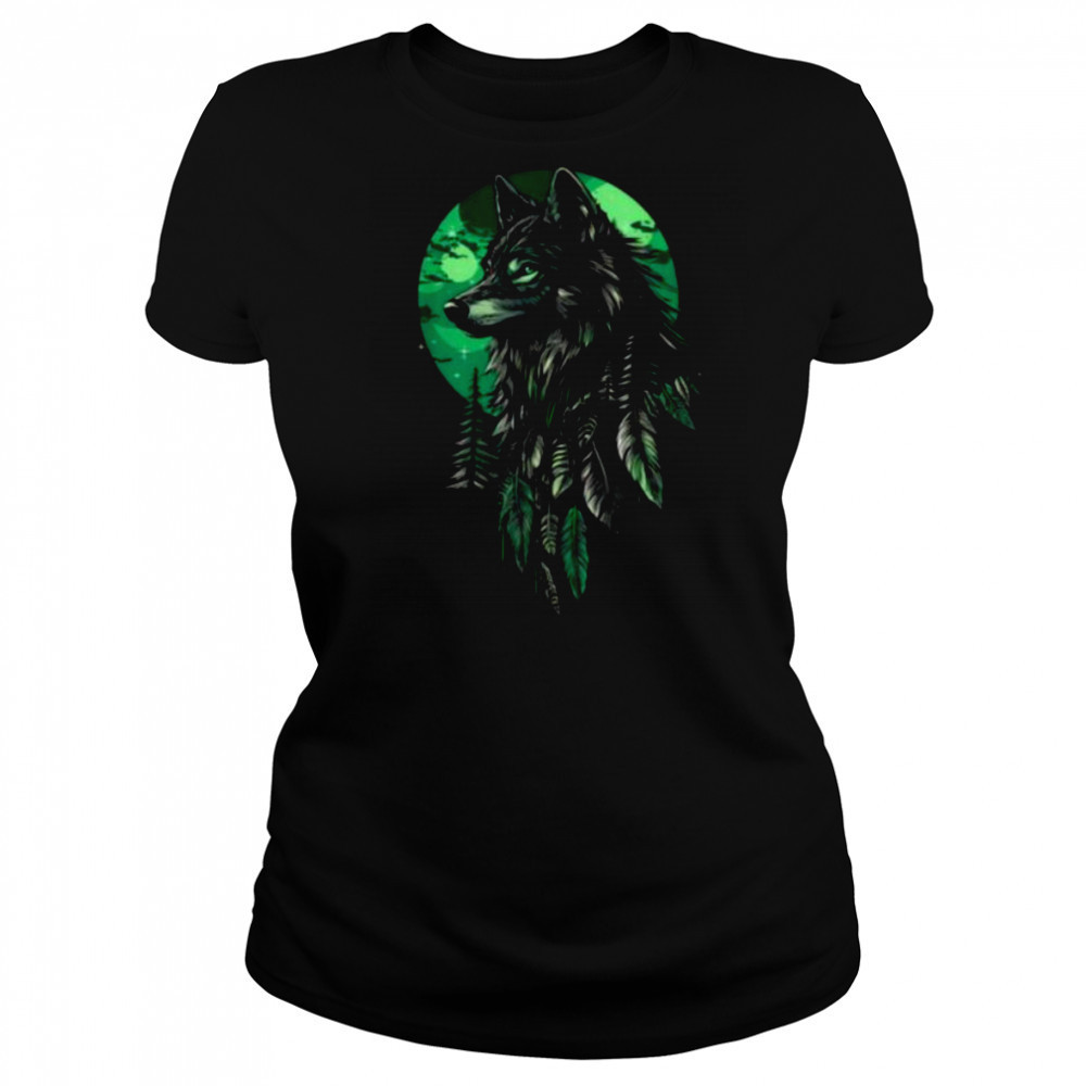 Native American Wolf Native American Pride Indian Tribe T Shirt Women's T-shirt