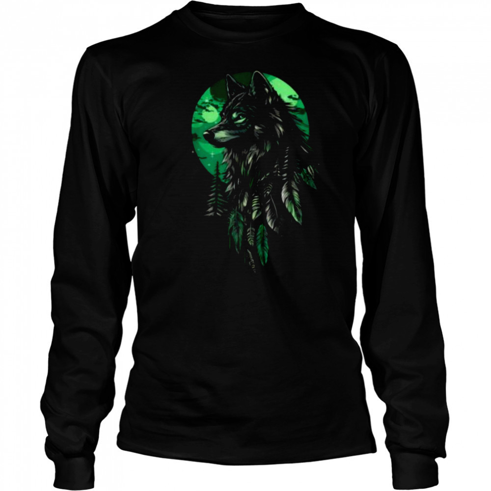 Native American Wolf Native American Pride Indian Tribe T Shirt Long Sleeved