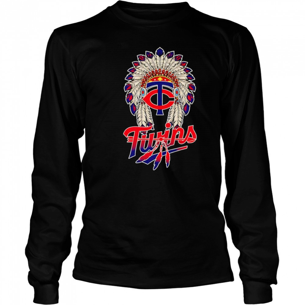 Native Chief headdress Minnesota Twins shirt Long Sleeved