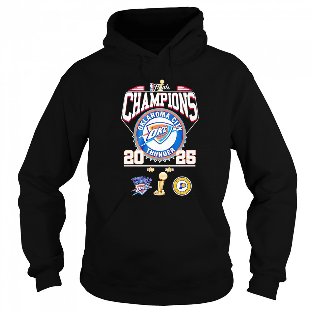 NBA Finals Champions 2025 Oklahoma City Thunder shirt Hoodie