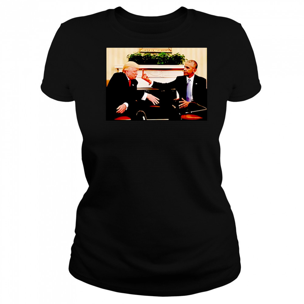Obama middle finger fuck Trump shirt Women's T-shirt