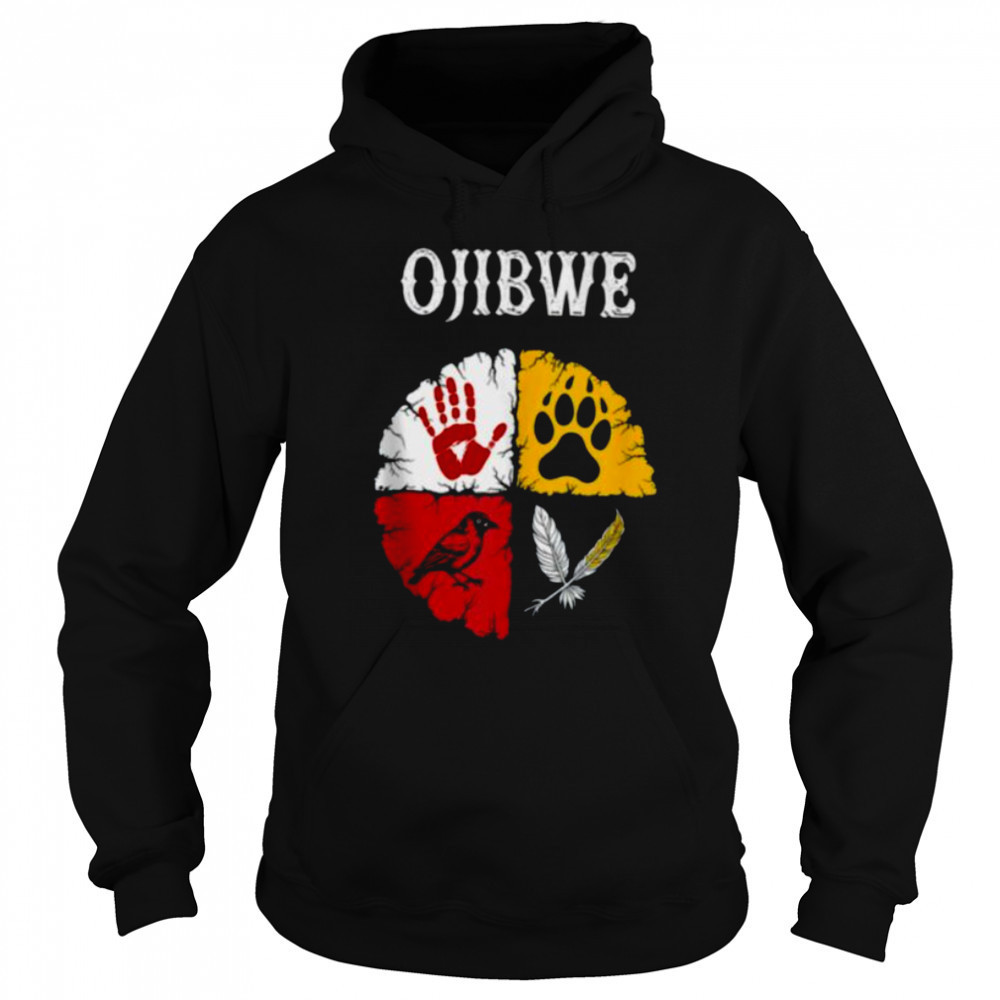 Ojibwe Native American Medicine Wheel Shirt Hoodie