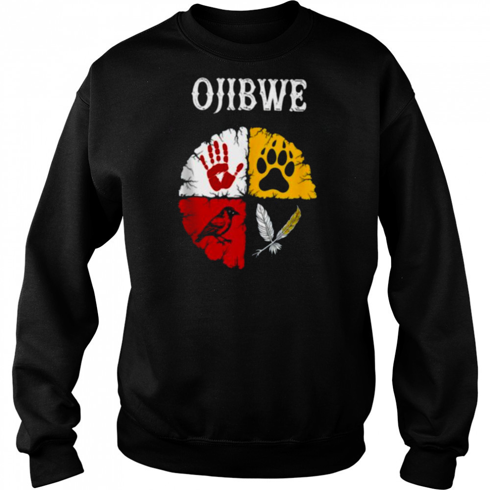 Ojibwe Native American Medicine Wheel Shirt Sweatshirt