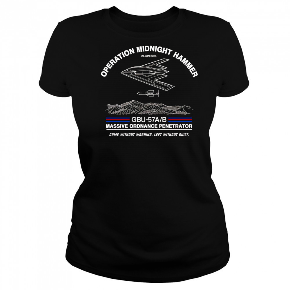 Operation Midnight Hammer came without warning left without guilt shirt Women's T-shirt