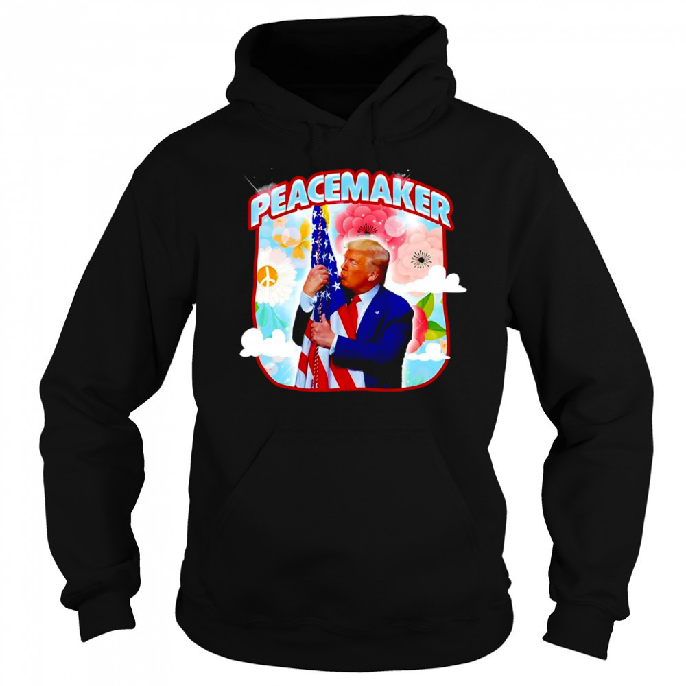 Peacemaker Trump kiss American flag shirt Hoodie