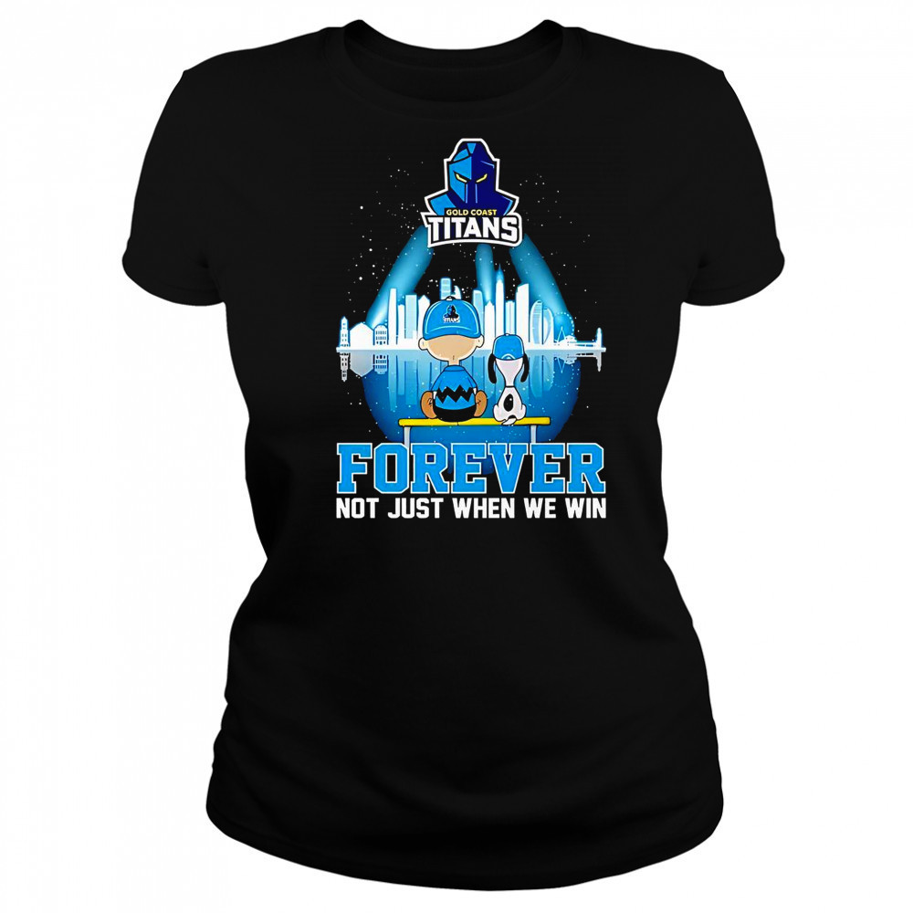Peanuts X Gold Coast Titans Forever Not Just When We Win Skyline T-Shirt Women's T-shirt