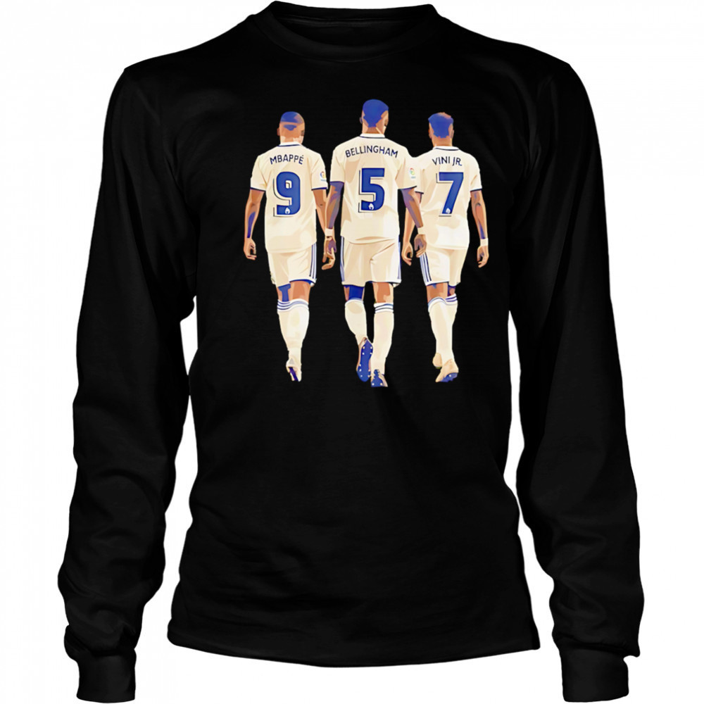 Real Madrid Mbappé Bellingham Vinicius shirt Long Sleeved