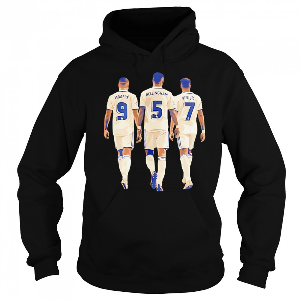 Real Madrid Mbappé Bellingham Vinicius shirt Hoodie