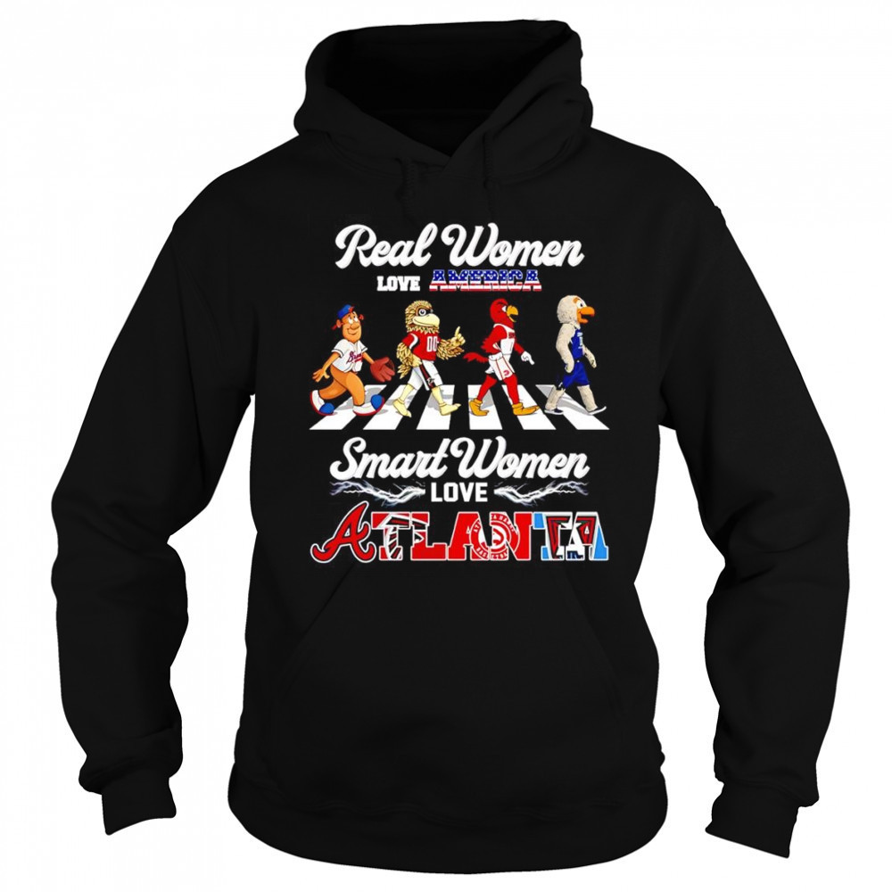 Real women love America smart women love Atlanta sports mascot shirt Hoodie