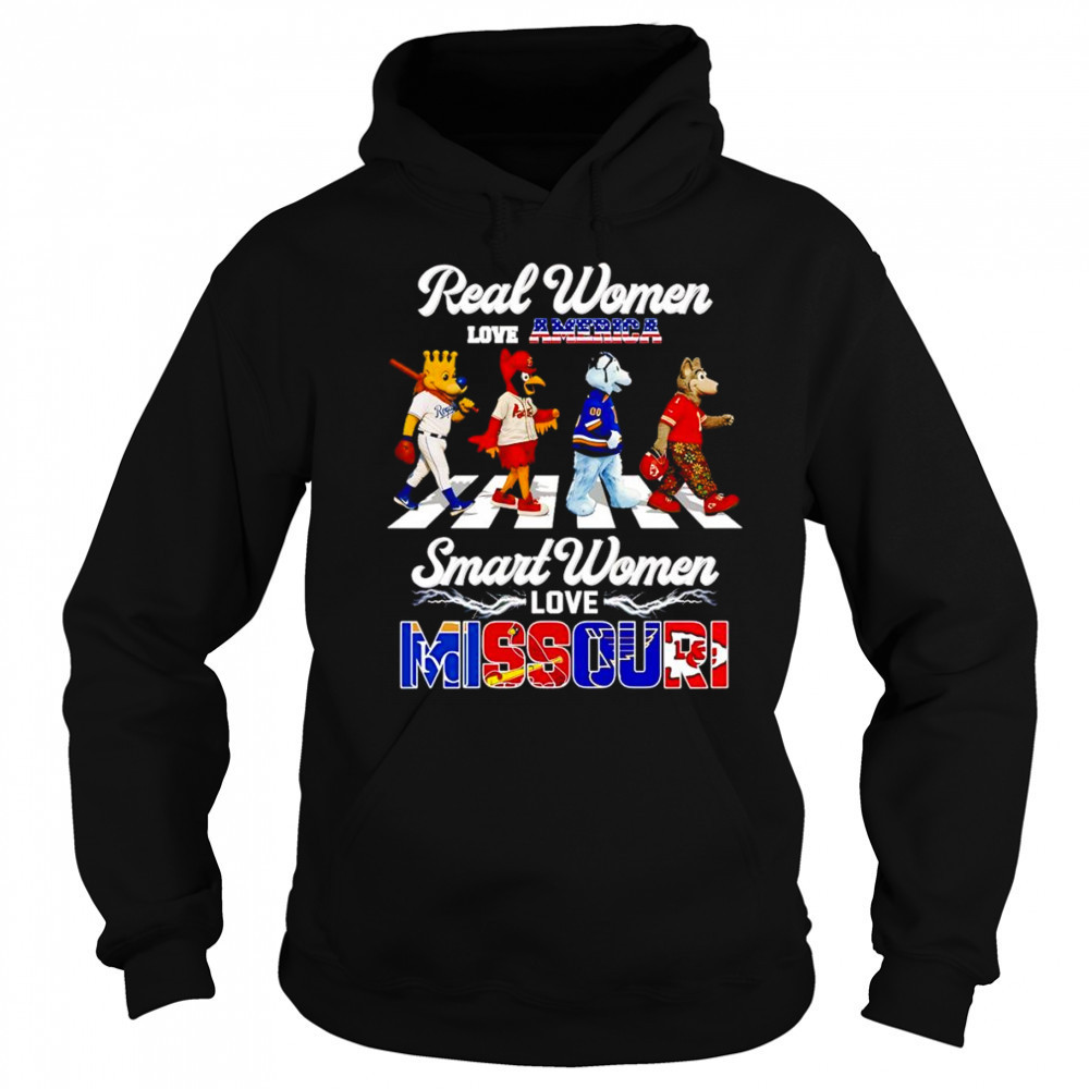 Real women love America smart women love Missouri mascot shirt Hoodie