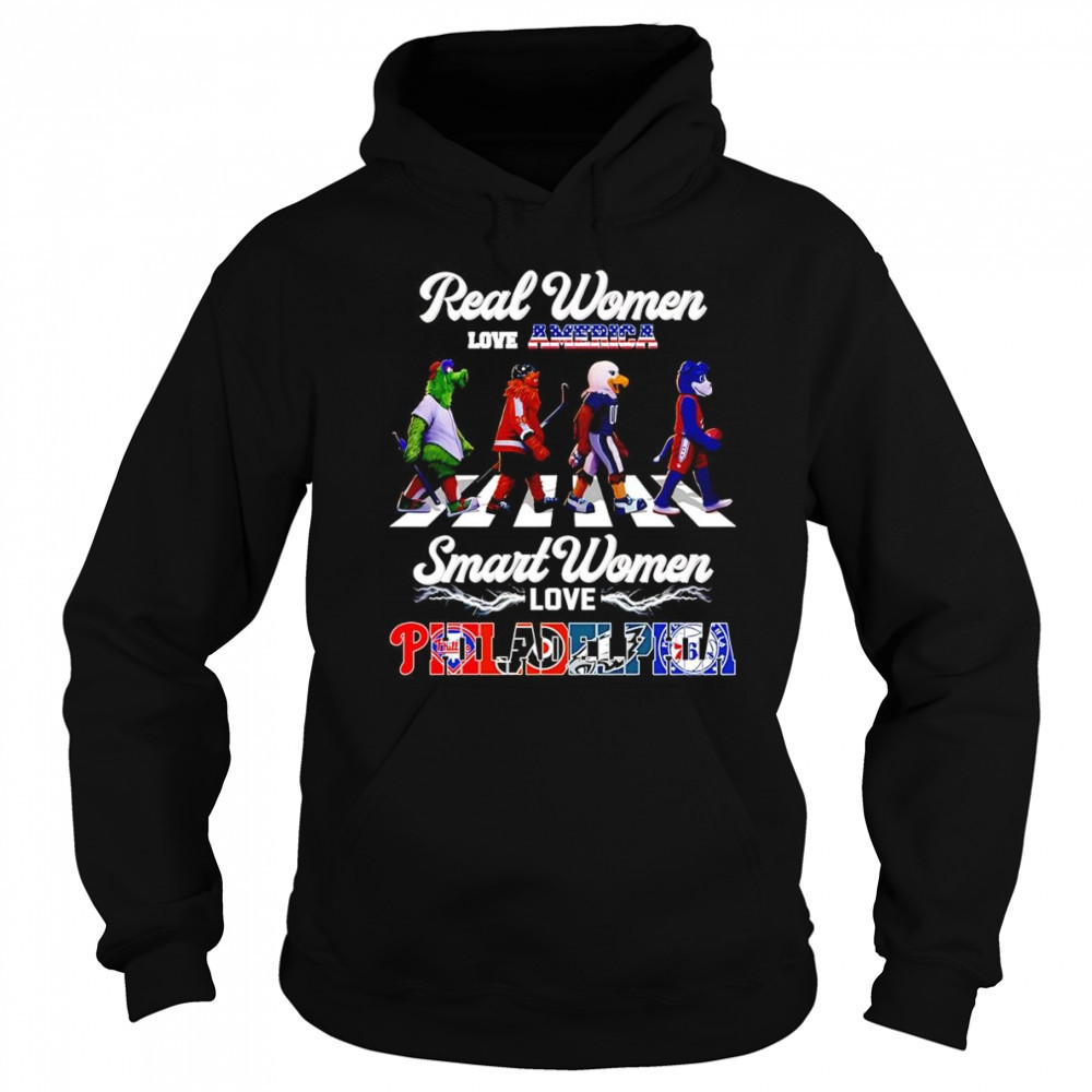Real women love America smart women love Philadelphia mascot shirt Hoodie