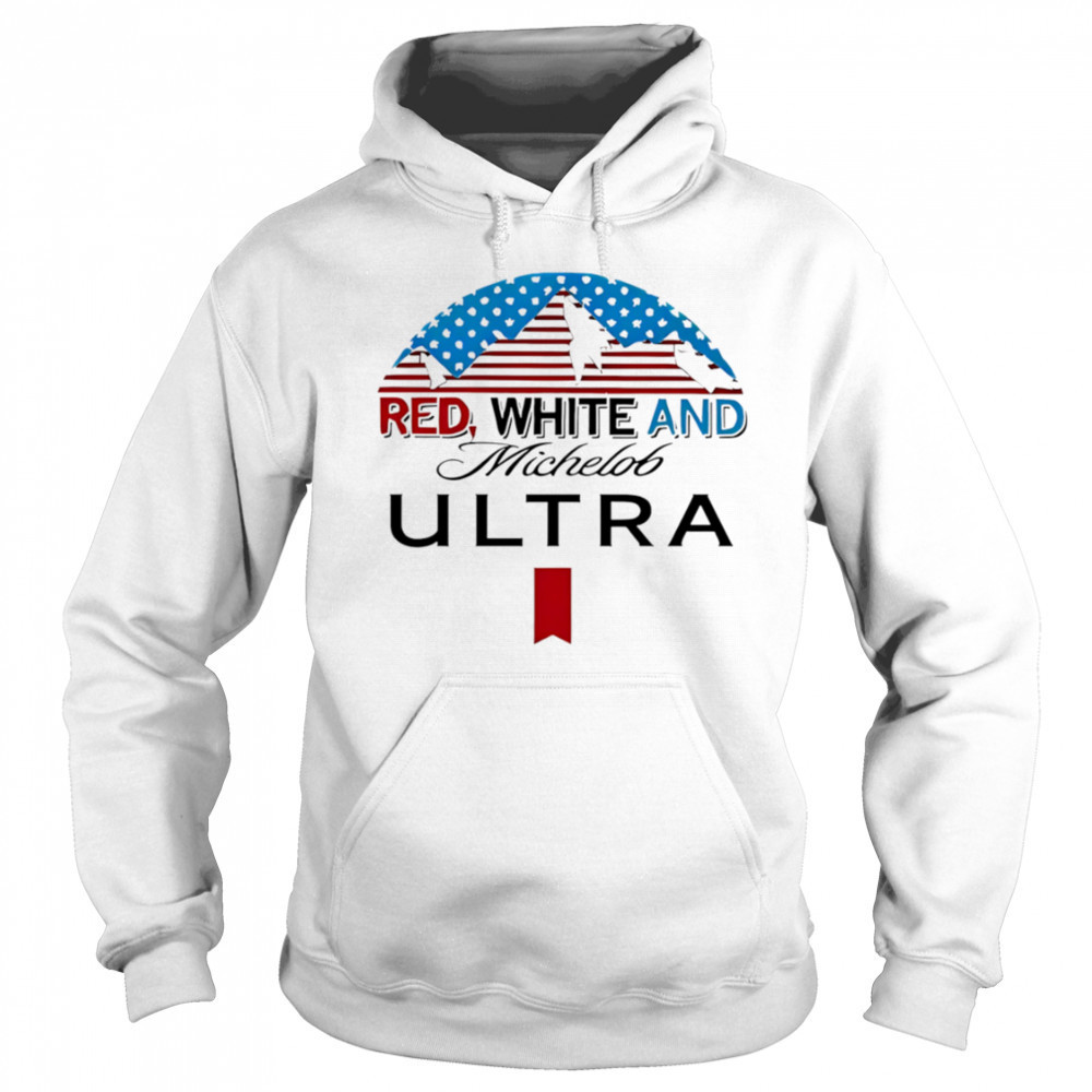Red White And Michelob Ultra shirt Hoodie