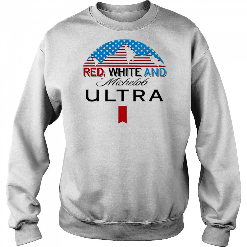 Red White And Michelob Ultra shirt Sweatshirt
