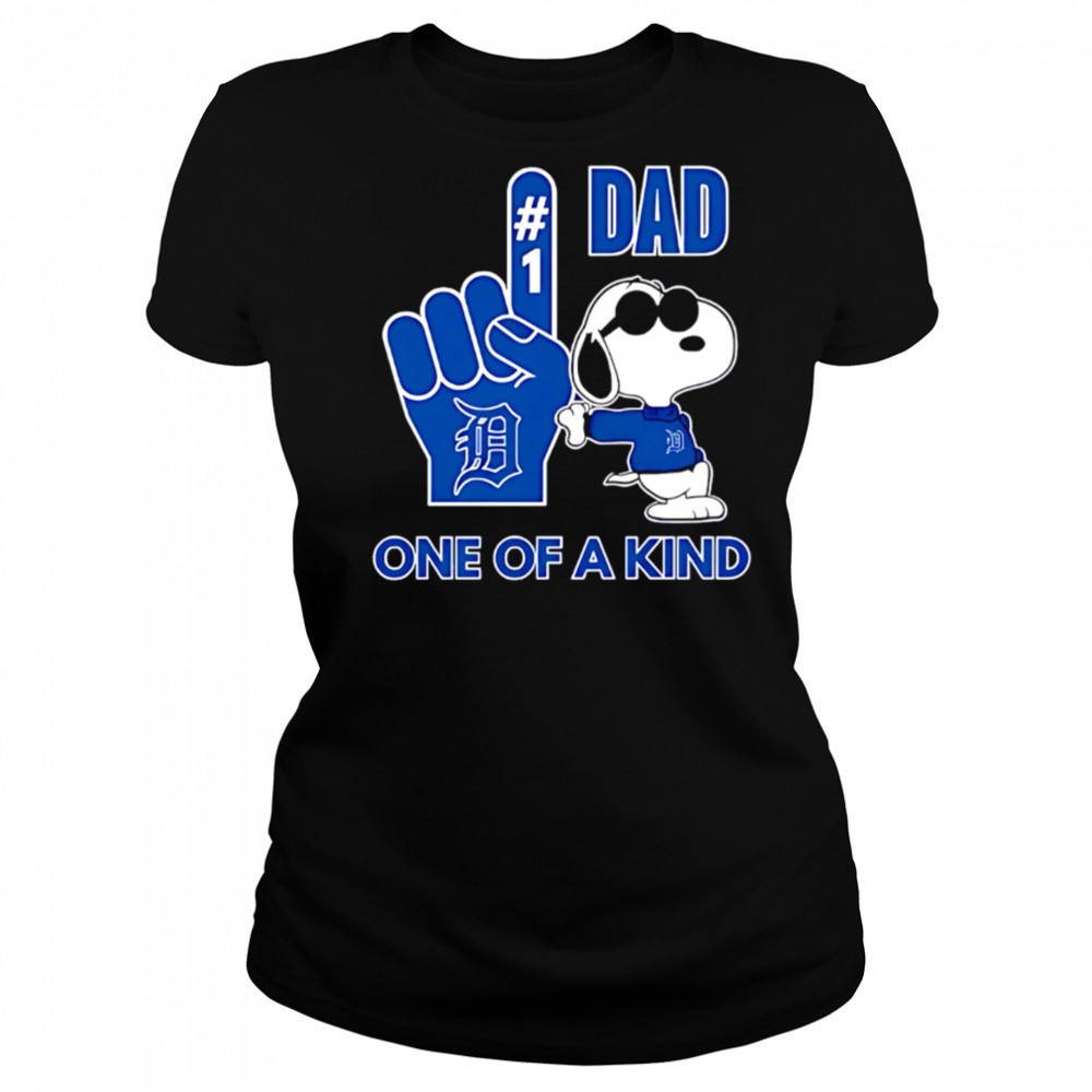 Snoopy Detroit Tigers #1 DAD One of A Kind shirt Women's T-shirt