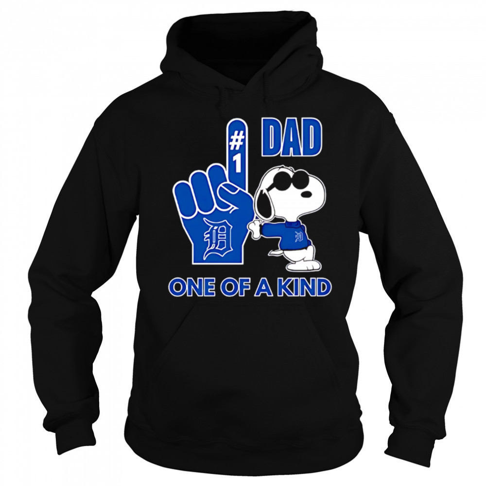 Snoopy Detroit Tigers #1 DAD One of A Kind shirt Hoodie