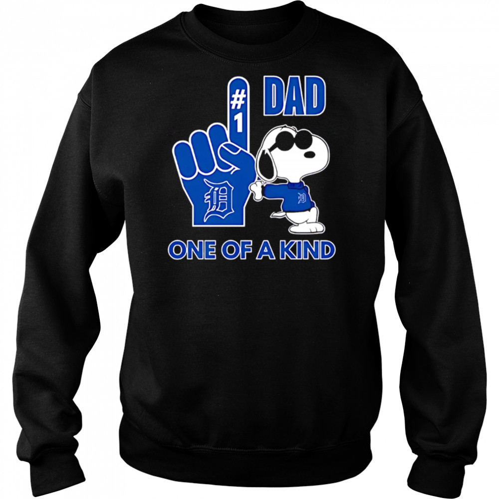Snoopy Detroit Tigers #1 DAD One of A Kind shirt Sweatshirt