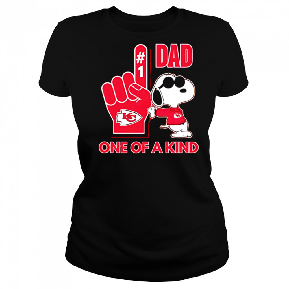 Snoopy Kansas City Chiefs #1 DAD One of A Kind shirt Women's T-shirt