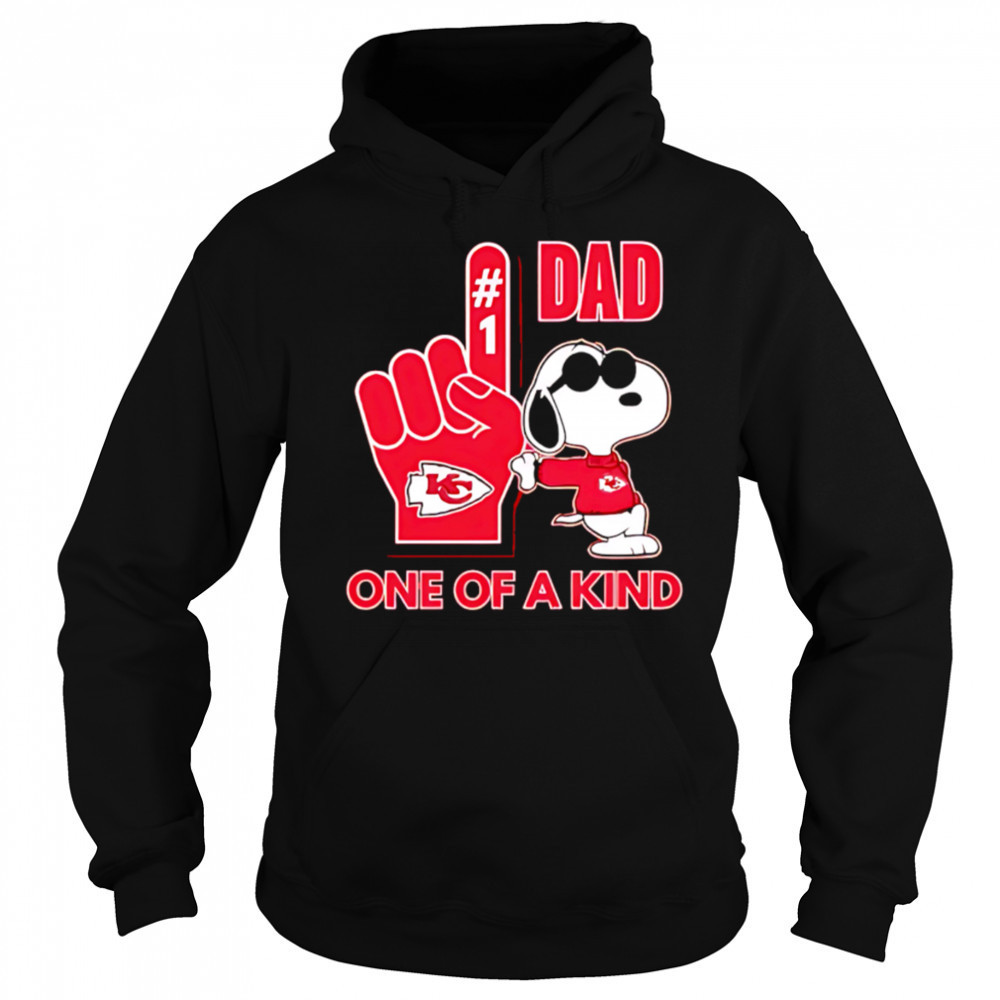 Snoopy Kansas City Chiefs #1 DAD One of A Kind shirt Hoodie