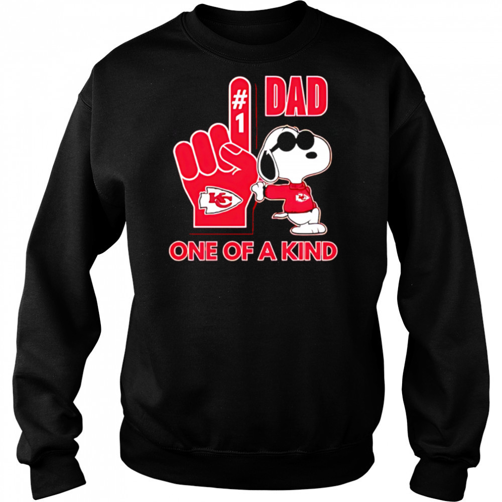 Snoopy Kansas City Chiefs #1 DAD One of A Kind shirt Sweatshirt