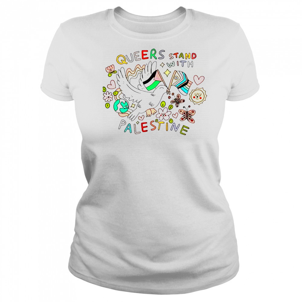 Cute Queers Stand With Palestine T-Shirt Women's T-shirt
