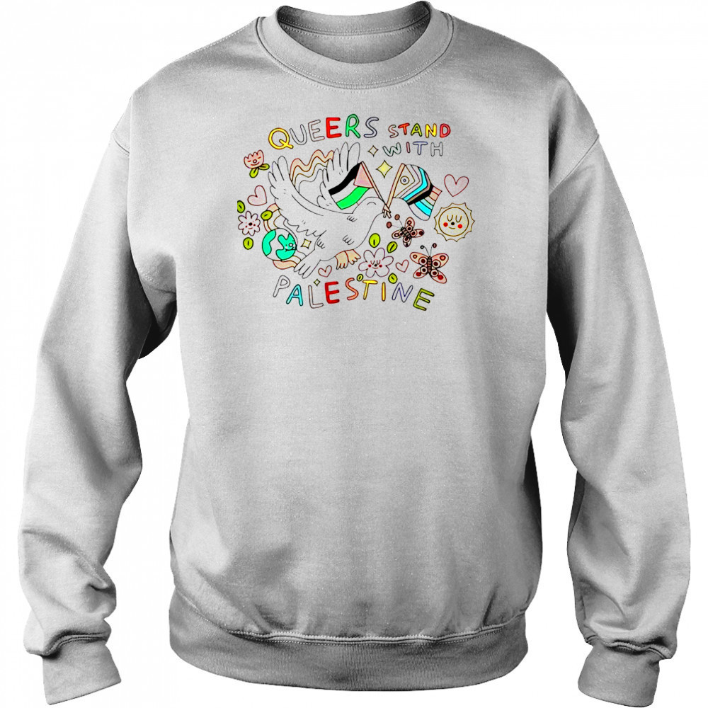 Cute Queers Stand With Palestine T-Shirt Sweatshirt