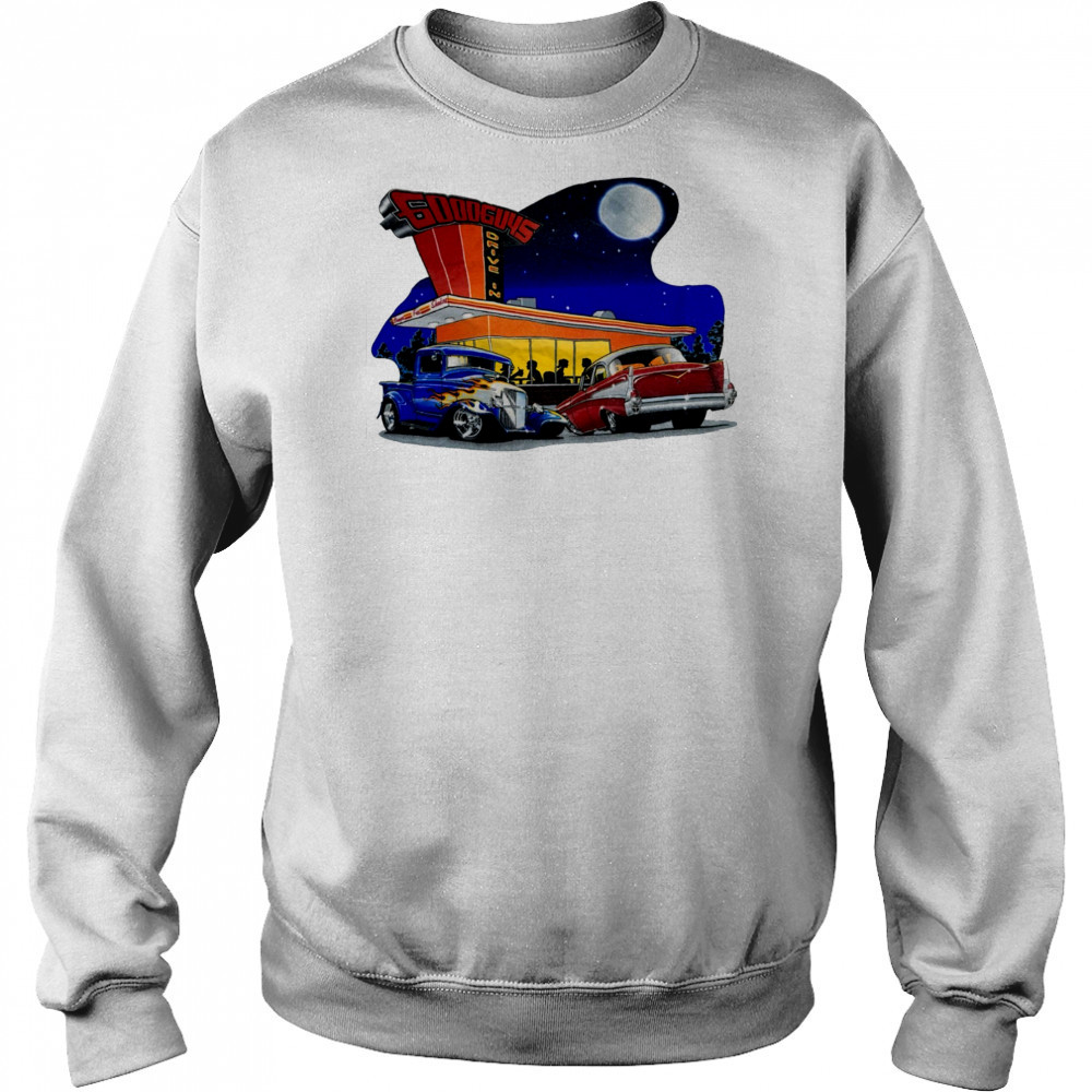 Good Guys Drive In Diner car spell out shirt Sweatshirt
