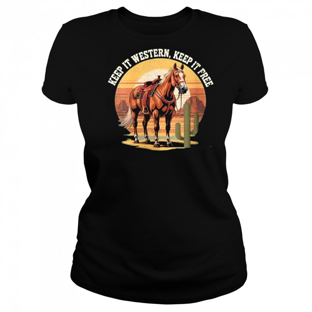 Horse keep it western keep it free shirt Women's T-shirt