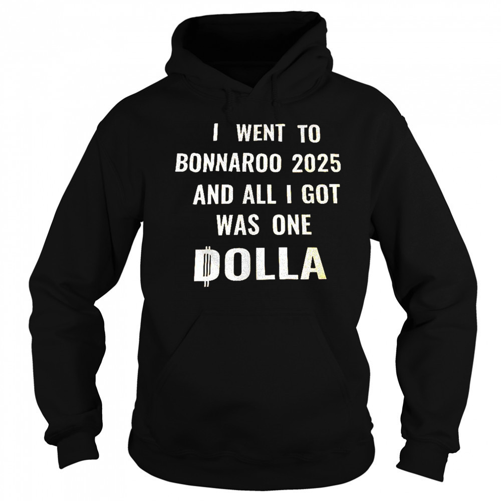 I went to bonnaroo 2025 and all I got was one dolla shirt Hoodie