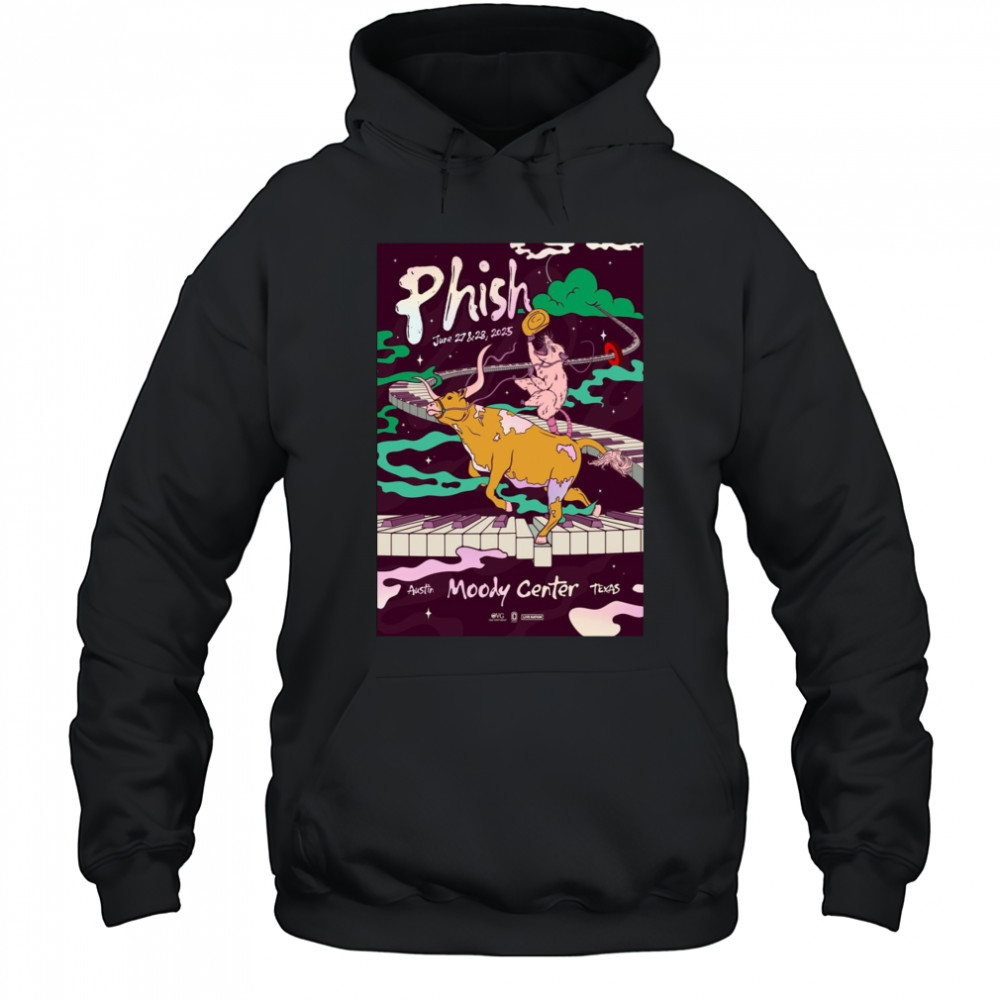 Phish Jun 27-28 2025 Moody Center Austin TX Poster T-Shirt Sweatshirt