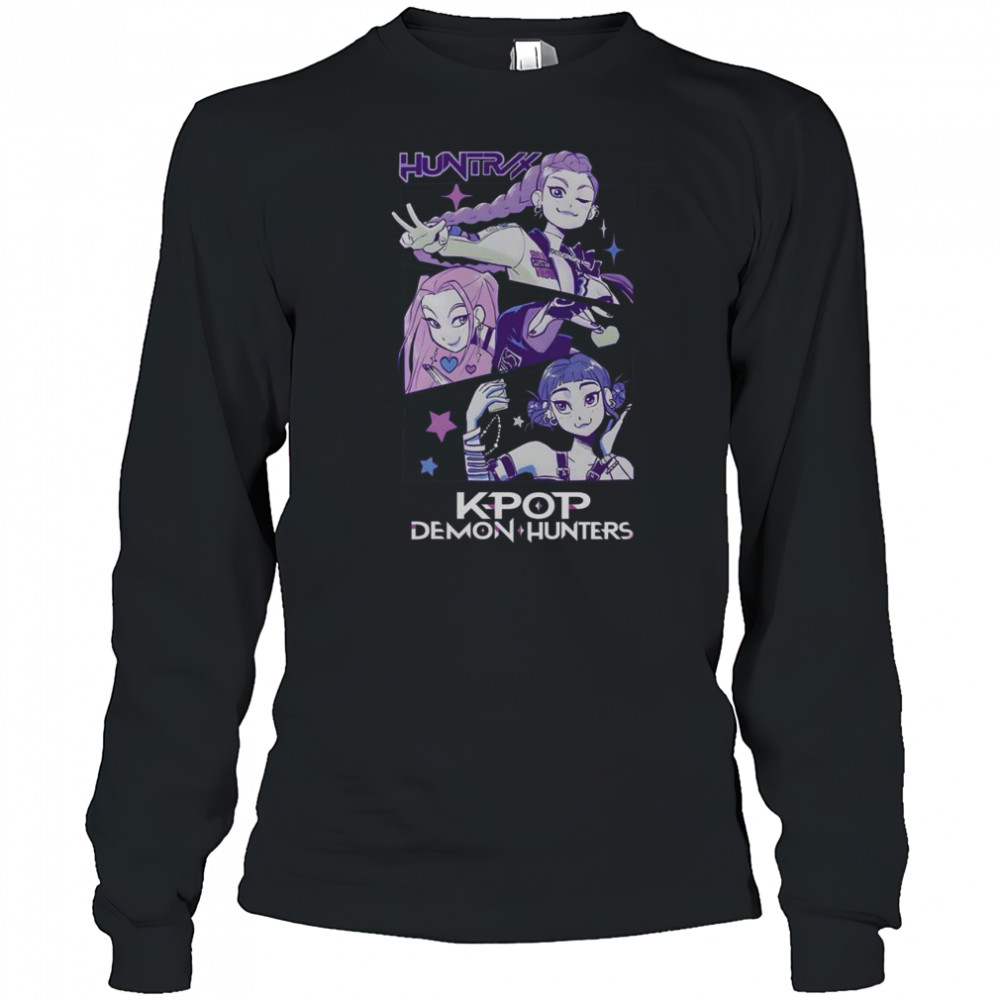 Pretty Kpop Demon Hunters Huntrix T-Shirt Long Sleeved
