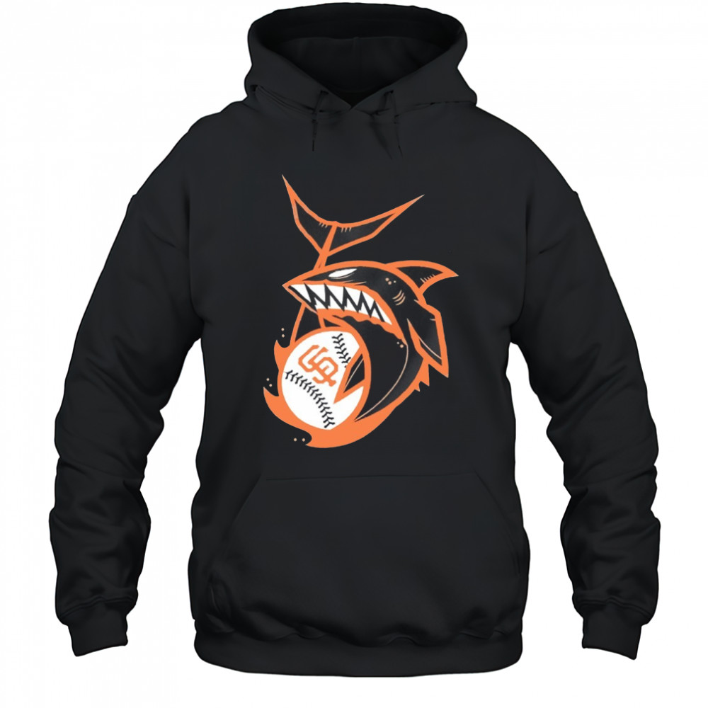 San Francisco Giants baseball X Shark logo shirt Sweatshirt