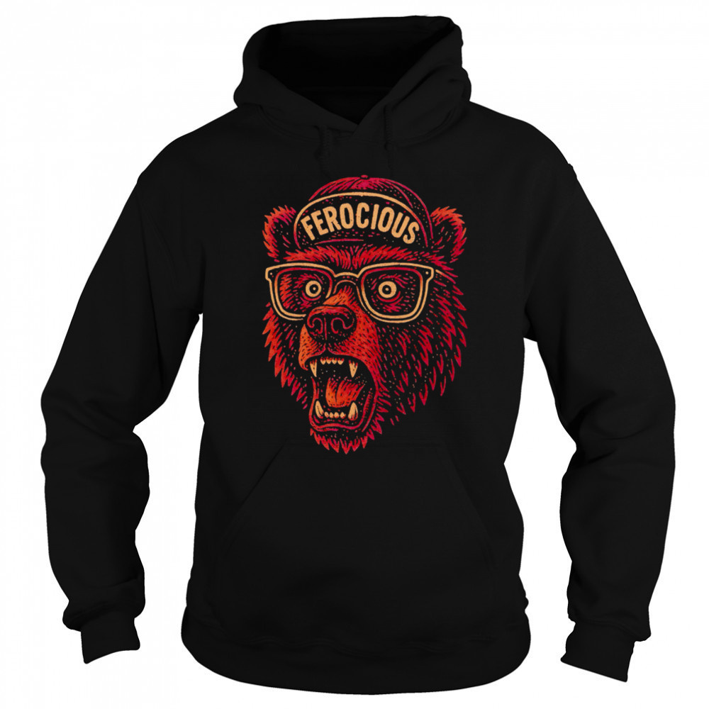 Bear Big Head Hat Ferocious shirt Hoodie