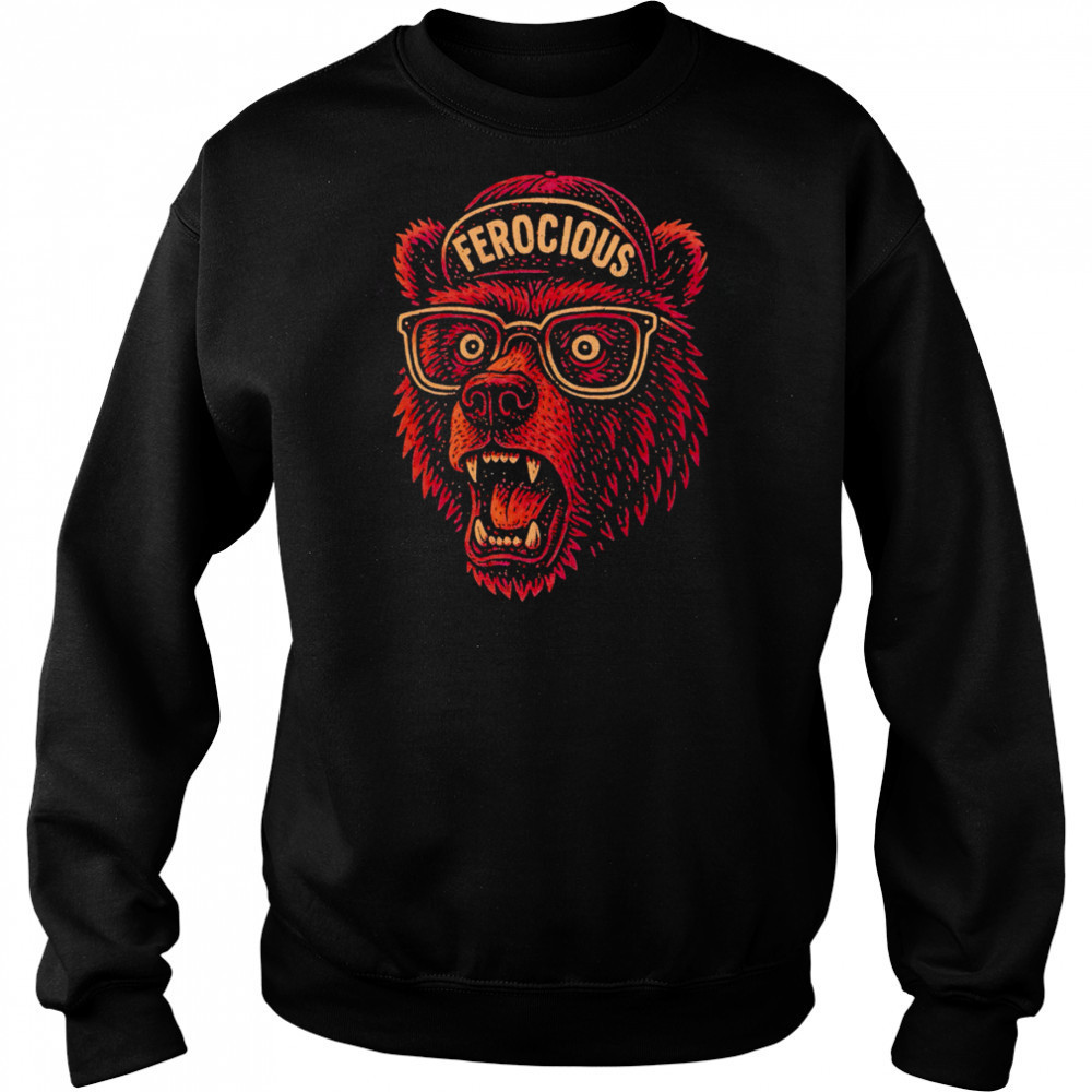 Bear Big Head Hat Ferocious shirt Sweatshirt