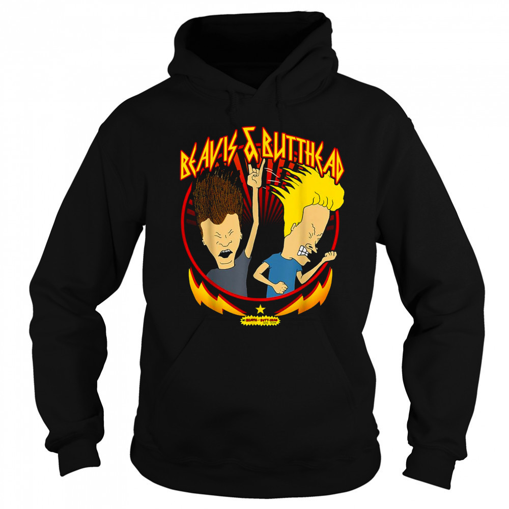 Beavis And Butt Head Metal Colors Rock Out T-Shirt Hoodie