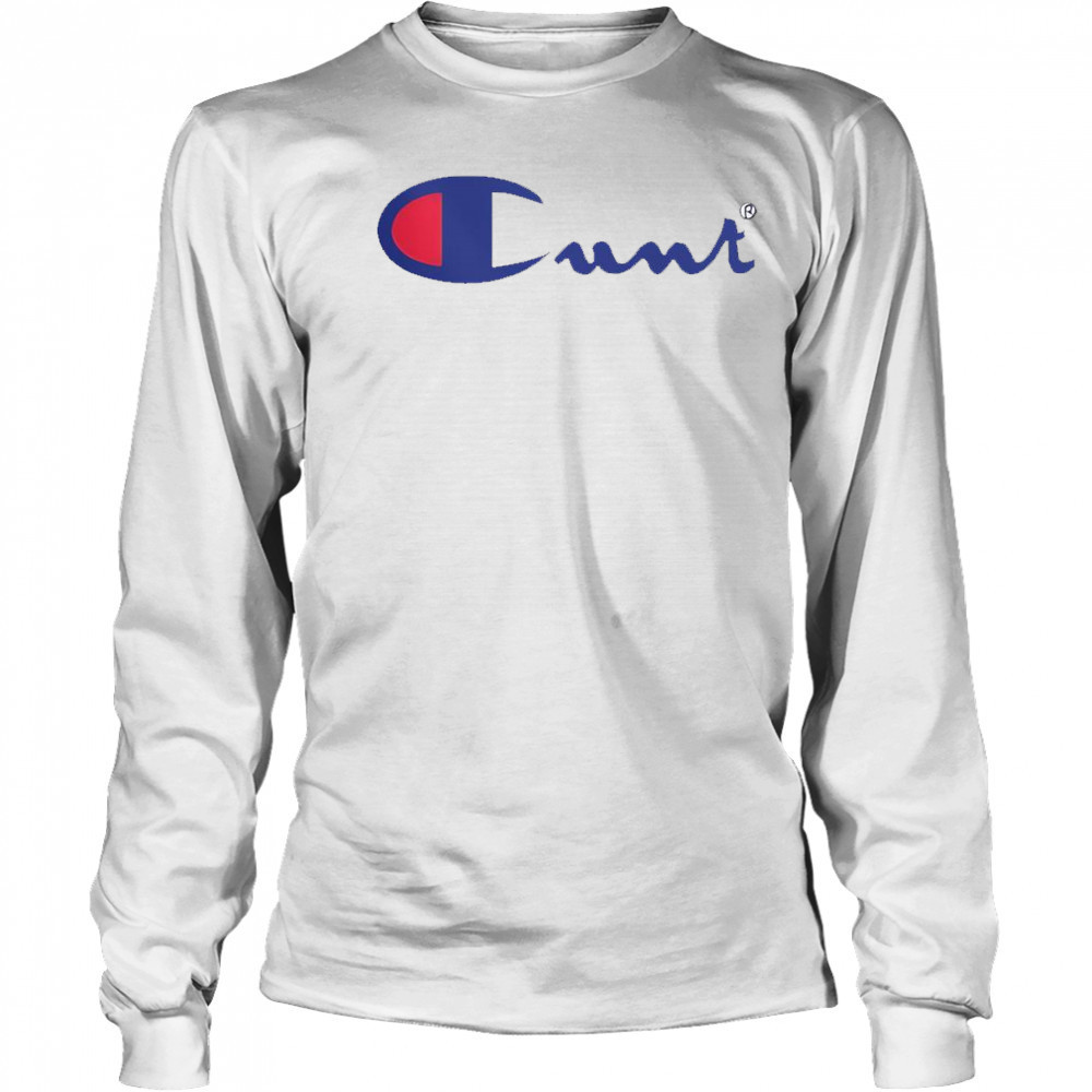 Champion Cunt Logo T-Shirt Long Sleeved