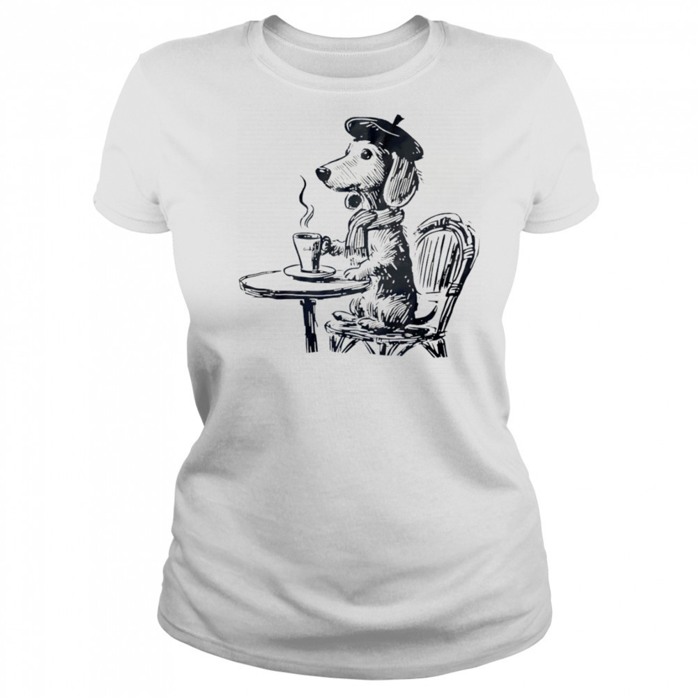 Dachshund dog coffee vintage shirt Women's T-shirt