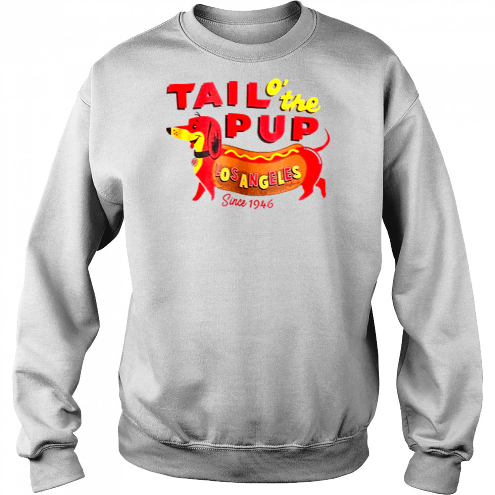 Djo wearing Tail o’ the Pup T-Shirt Sweatshirt
