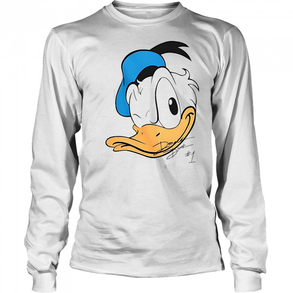 Donald Duck Disney Big Face T-Shirt Long Sleeved