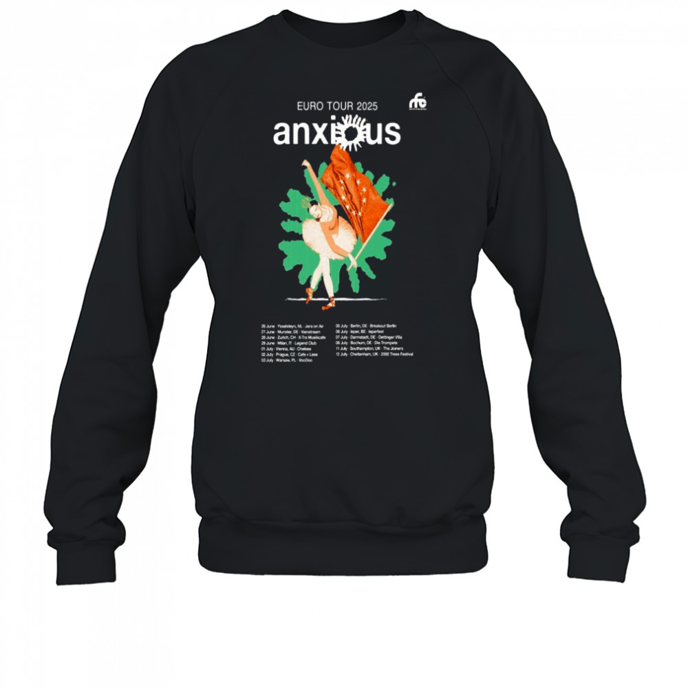 Euro Tour 2025 Anxious Poster T-Shirt Hoodie