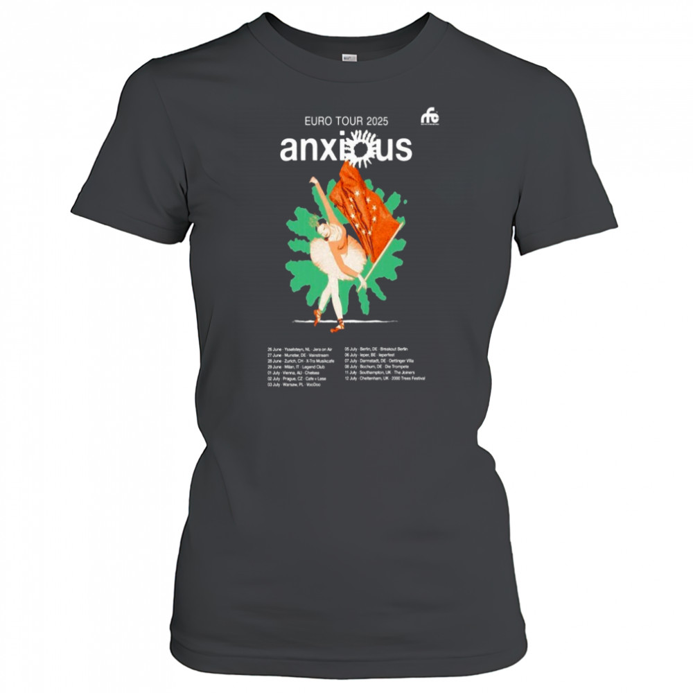 Euro Tour 2025 Anxious Poster T-Shirt Women's T-shirt
