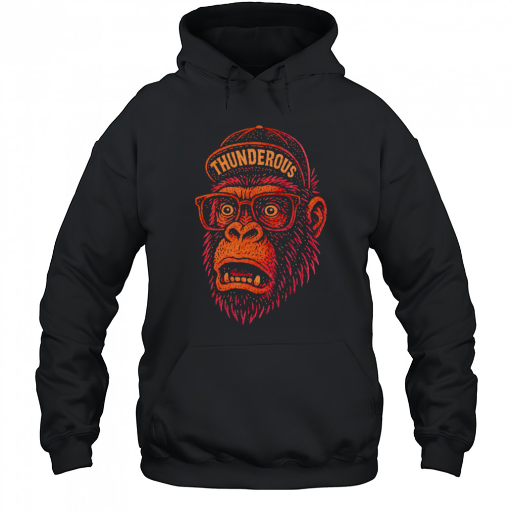 Gorilla Big head Hat Thunderous shirt Sweatshirt